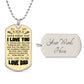 To My Son | Love Dad | Luxury Dog Tag