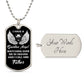 I Have A Guardian Angel | I Call Him Father | Luxury Dog Tag