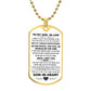 To My Son-In-Law | You Are My Son-In-Heart | Luxury Dog Tag