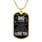 To My Dad | I Love You | Luxury Dog Tag