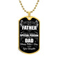 To A Father | From A Daughter | Luxury Dog Tag