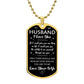 To My Husband | Love Your Wife | Luxury Dog Tag