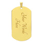To A Father | Your My Hero | Luxury Dog Tag