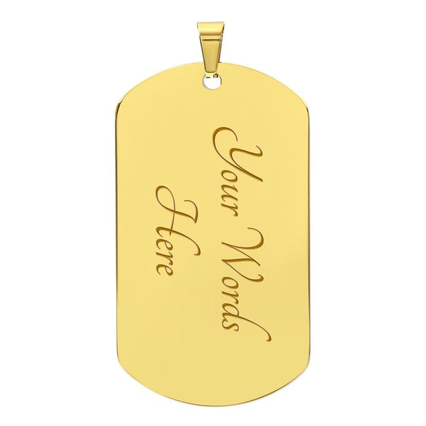 Congratulations On Your Graduation | I Love You | Luxury Dog Tag