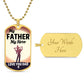 To A Father | Your My Hero | Luxury Dog Tag
