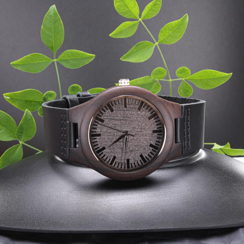 To My Husband | Your My Soulmate | Engraved Wooden Watch