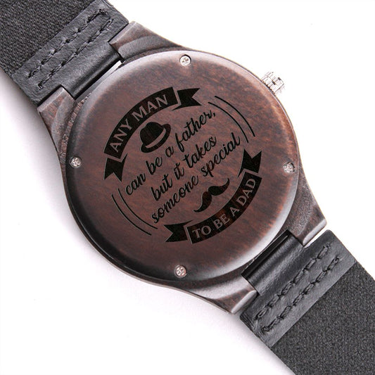 To Be A Dad | Engraved Wooden Watch