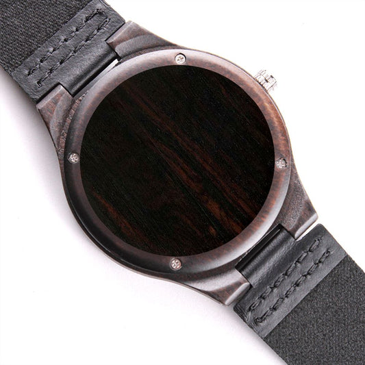 To My Husband | Love you | Engraved Wooden Watch
