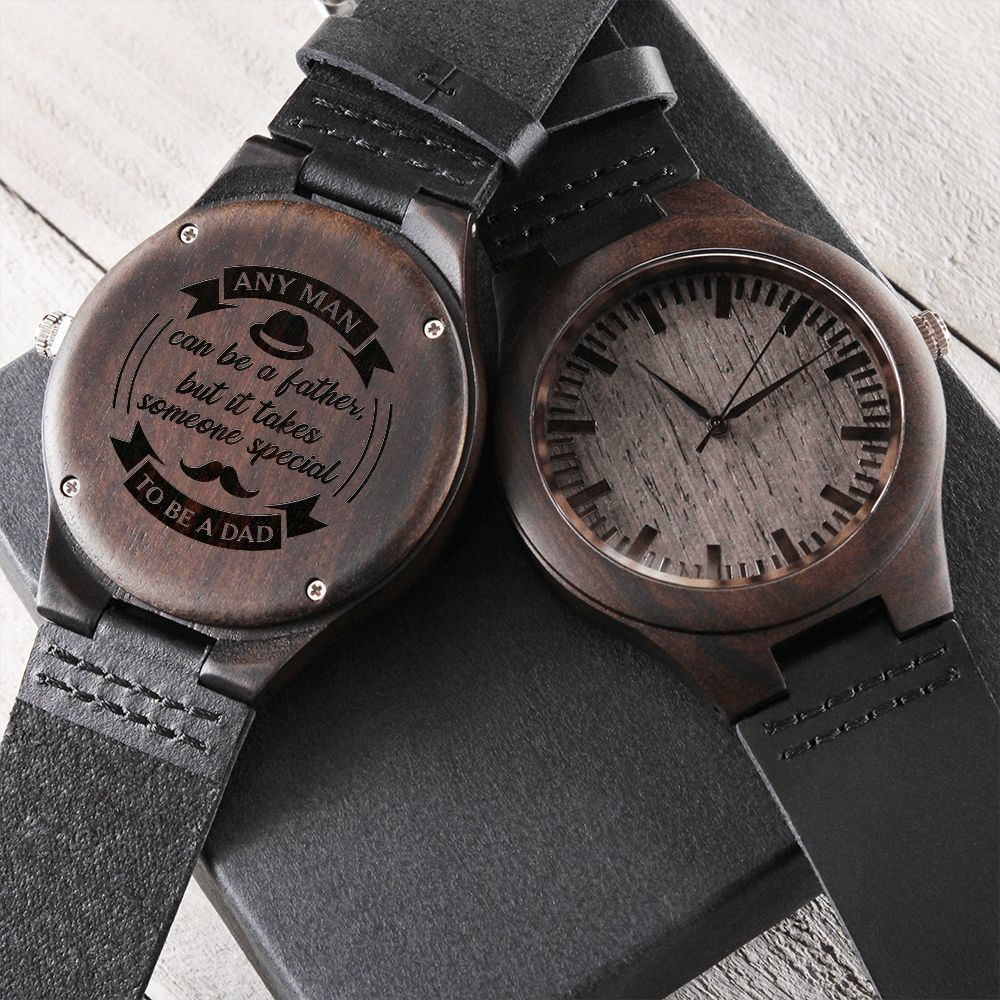 To Be A Dad | Engraved Wooden Watch