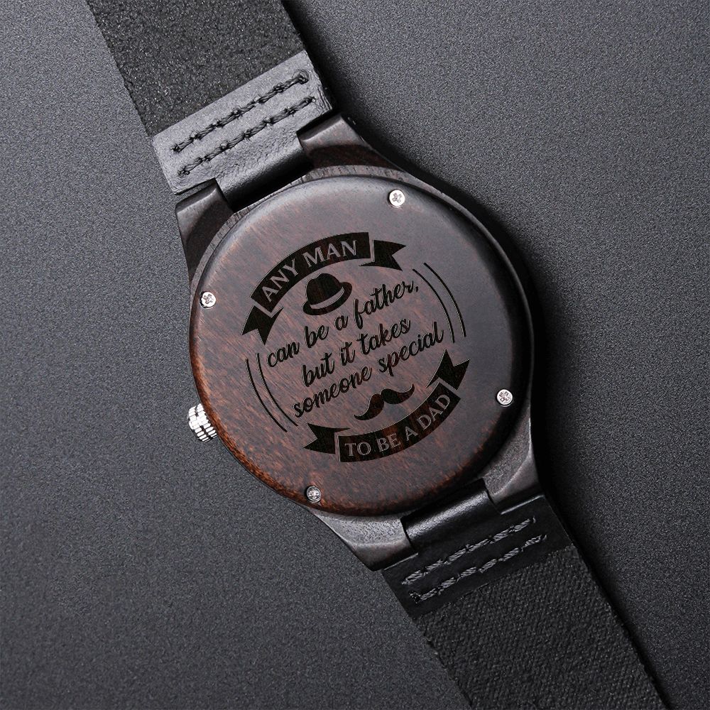 To Be A Dad | Engraved Wooden Watch
