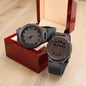 To My King | I Will Be There For You | Engraved Wooden Watch