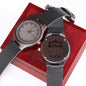 To My King | I Will Be There For You | Engraved Wooden Watch