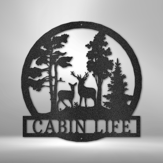 Personalized Deer In The Woods Wall Art