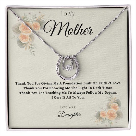 To My Mother Pendant Necklace