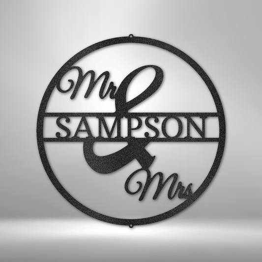 Mr. & Mrs. Personalized Wall Art