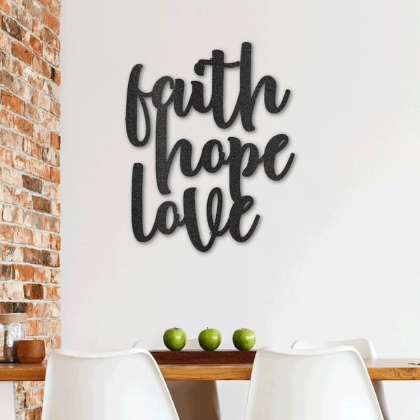 Faith, Hope, Love Wall Art