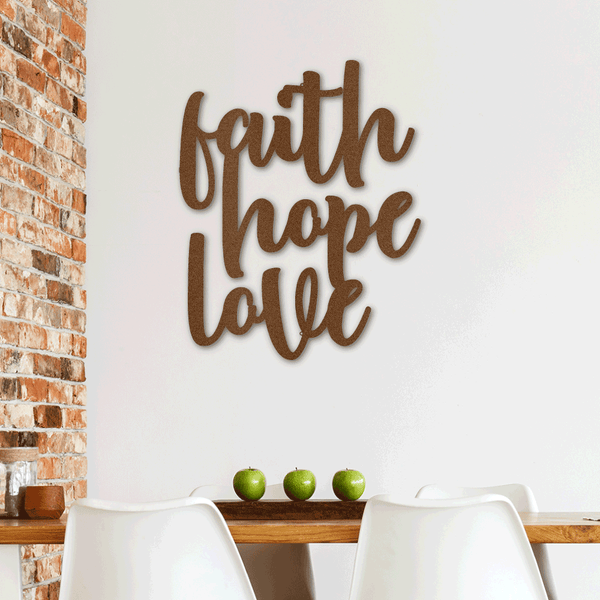 Faith, Hope, Love Wall Art