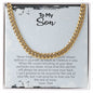 To My Son | Love Dad | Cuban Link Chain