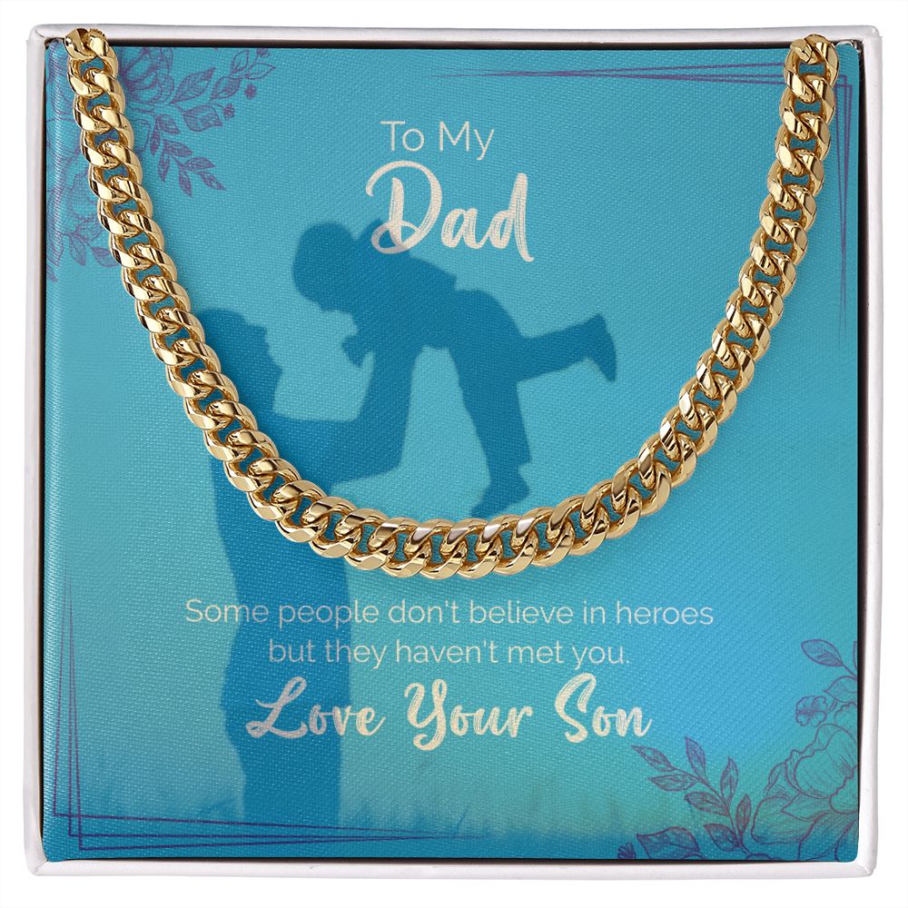 To My Dad | Love Your Son | Cuban Link Chain