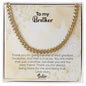 To My Brother | Love Your Sister | Cuban Link Chain