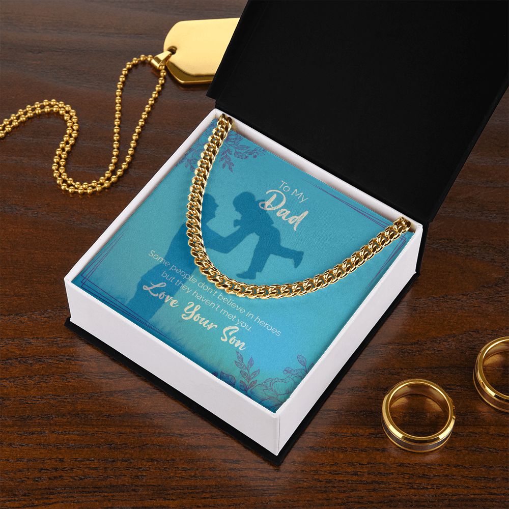 To My Dad | Love Your Son | Cuban Link Chain