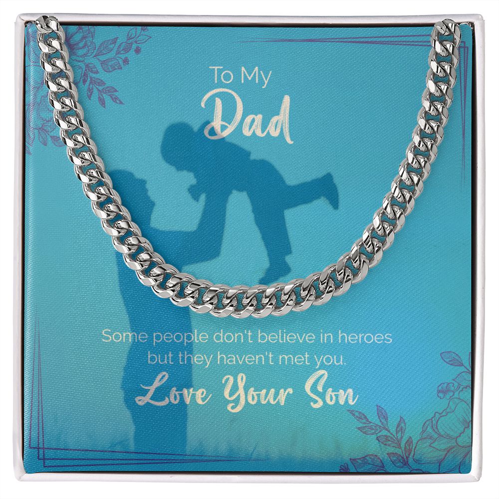 To My Dad | Love Your Son | Cuban Link Chain