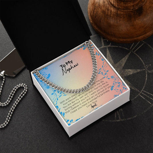 To My Nephew | Love Your Aunt | Cuban Link Chain