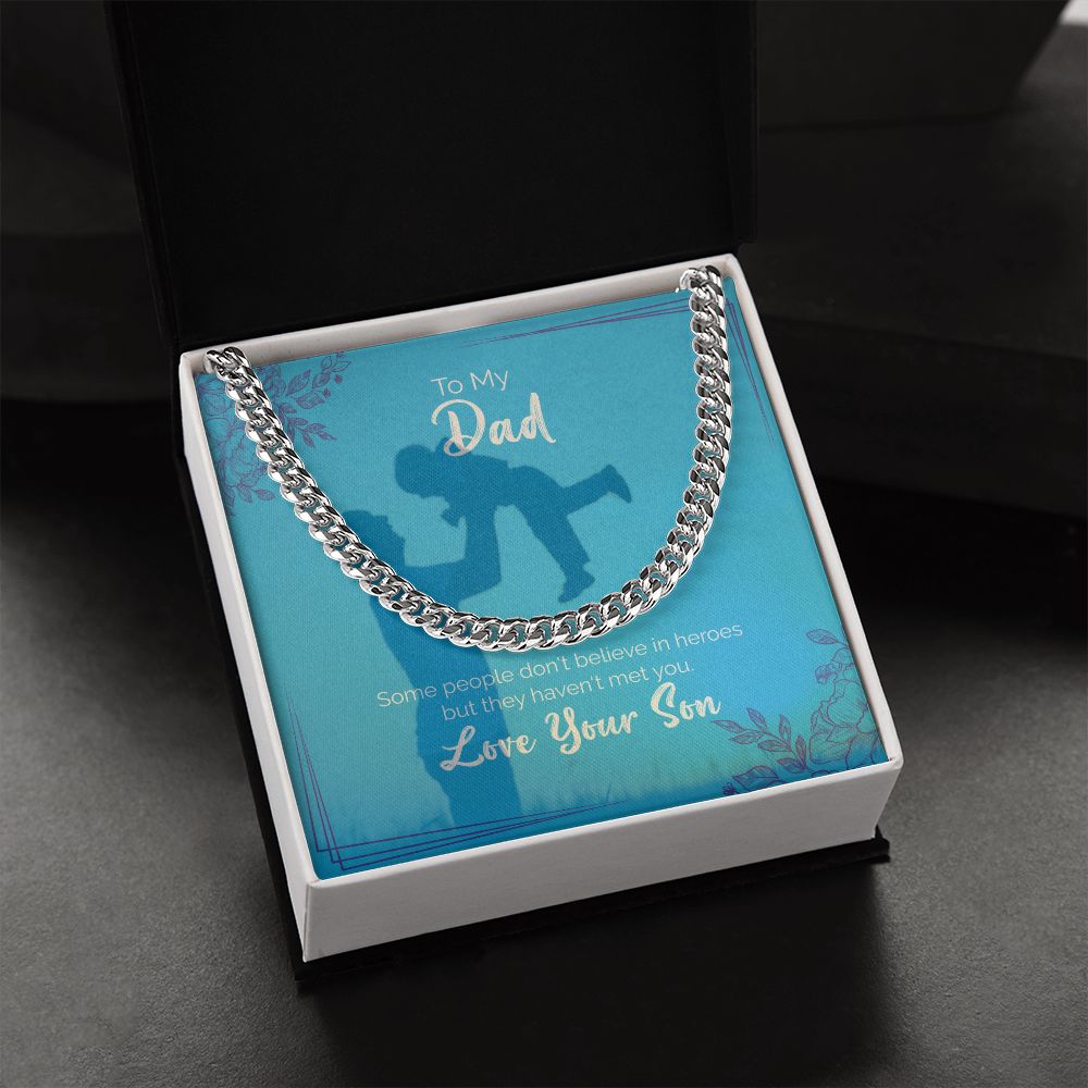 To My Dad | Love Your Son | Cuban Link Chain