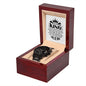 To My King Black Chronograph Watch