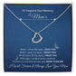 I'll Treasure Your Memory Mom | I Will Forever & Always Love You Mom | Delicate Heart Necklace