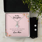 To My Daughter | Love Mom | Alluring Beauty Necklace and Cubic Zirconia Earring Set