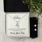 To My Partner | Forever Yours Truly | Alluring Beauty Necklace and Cubic Zirconia Earring Set