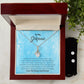 To My Girlfriend | I Love You Always & Forever | Alluring Beauty Necklace and Cubic Zirconia Earring Set