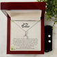 To My Sister | Remember You Are Always Enough | Alluring Beauty Necklace and Cubic Zirconia Earring Set