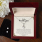 To My Granddaughter | I Love You | Alluring Beauty Necklace and Cubic Zirconia Earring Set