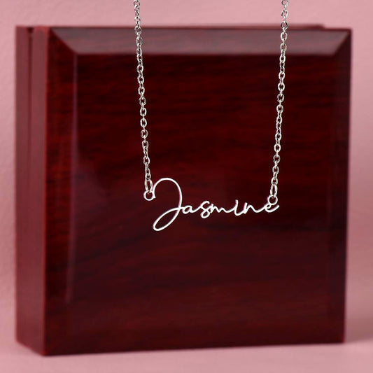 Customized Signature Style Name Necklace