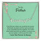 To My Partner | I Love You Forever & Always | Name Necklace + Heart