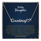To My Daughter | Love Your Mom | Name Necklace + Heart