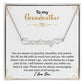 To My Grandmother | I Love You | Name Necklace + Heart