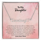 To My Daughter | Love Your Mom | Name Necklace + Heart