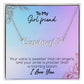 To My Girlfriend | I Love You | Name Necklace + Heart