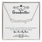 To My Grandmother | You Are My Hero | Name Necklace + Heart