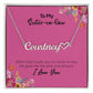 To My Sister-In-Law | I Love You | Name Necklace + Heart