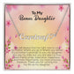 To My Bonus Daughter | Thank You For Coming Into My Life As My Daughter | Name Necklace + Heart
