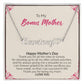 To My Bonus Mother | Happy Mother's Day I Love You | Name Necklace + Heart
