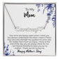 To My Mom | Thank You For Loving Me | Name Necklace + Heart