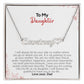 To My Daughter | Love Your Dad | Name Necklace + Heart