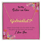 To My Sister-In-Law | I Love You | Name Necklace + Heart