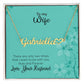 To My Wife | Love Your Husband | Name Necklace + Heart