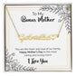 To My Bonus Mother | Happy Mother's Day | Name Necklace + Heart